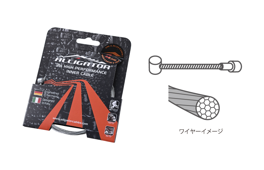 スリックステンレスブレーキワイヤー