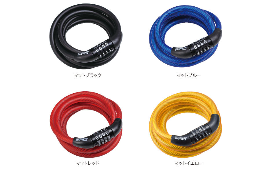 ダイヤル式 コイルワイヤー錠