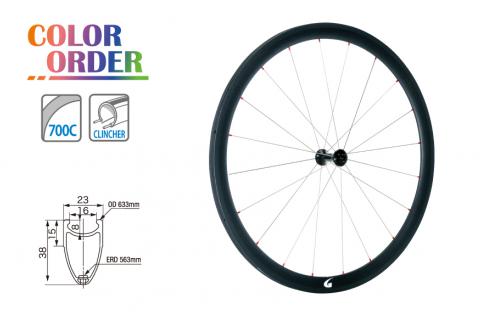 カーボンクリンチャーホイール（GW-WH38WO　フロント）
