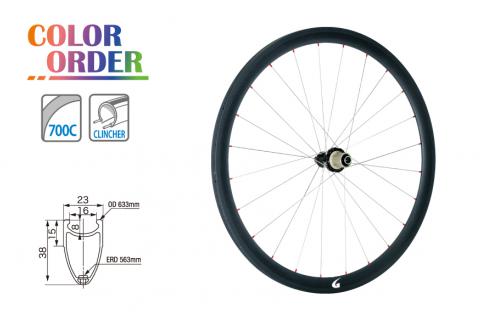 カーボンクリンチャーホイール（GW-WH38WO　リア）