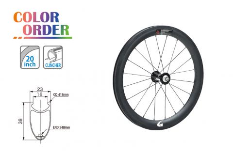カーボンクリンチャーホイール（GW-WH38WO-451　フロント）