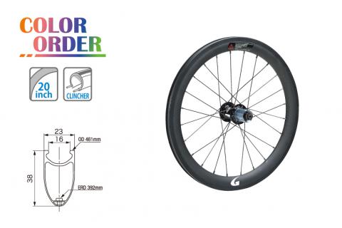 カーボンクリンチャーホイール（GW-WH38WO-451　リア）