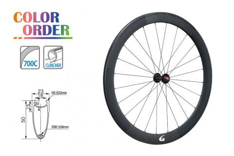 カーボンクリンチャーホイール（GW-WH50WO　フロント）